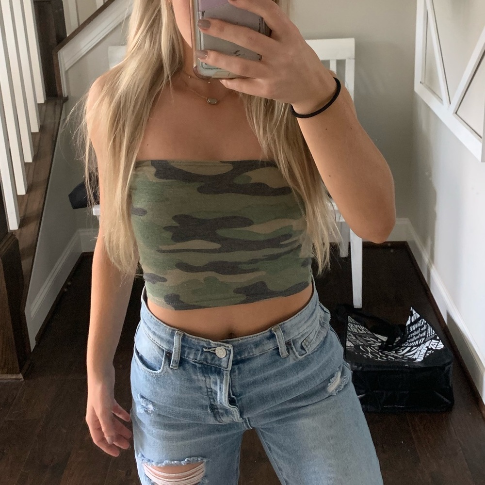 Camo tube top